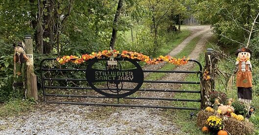 The entrance to The Farm at Stillwater Sanctuary