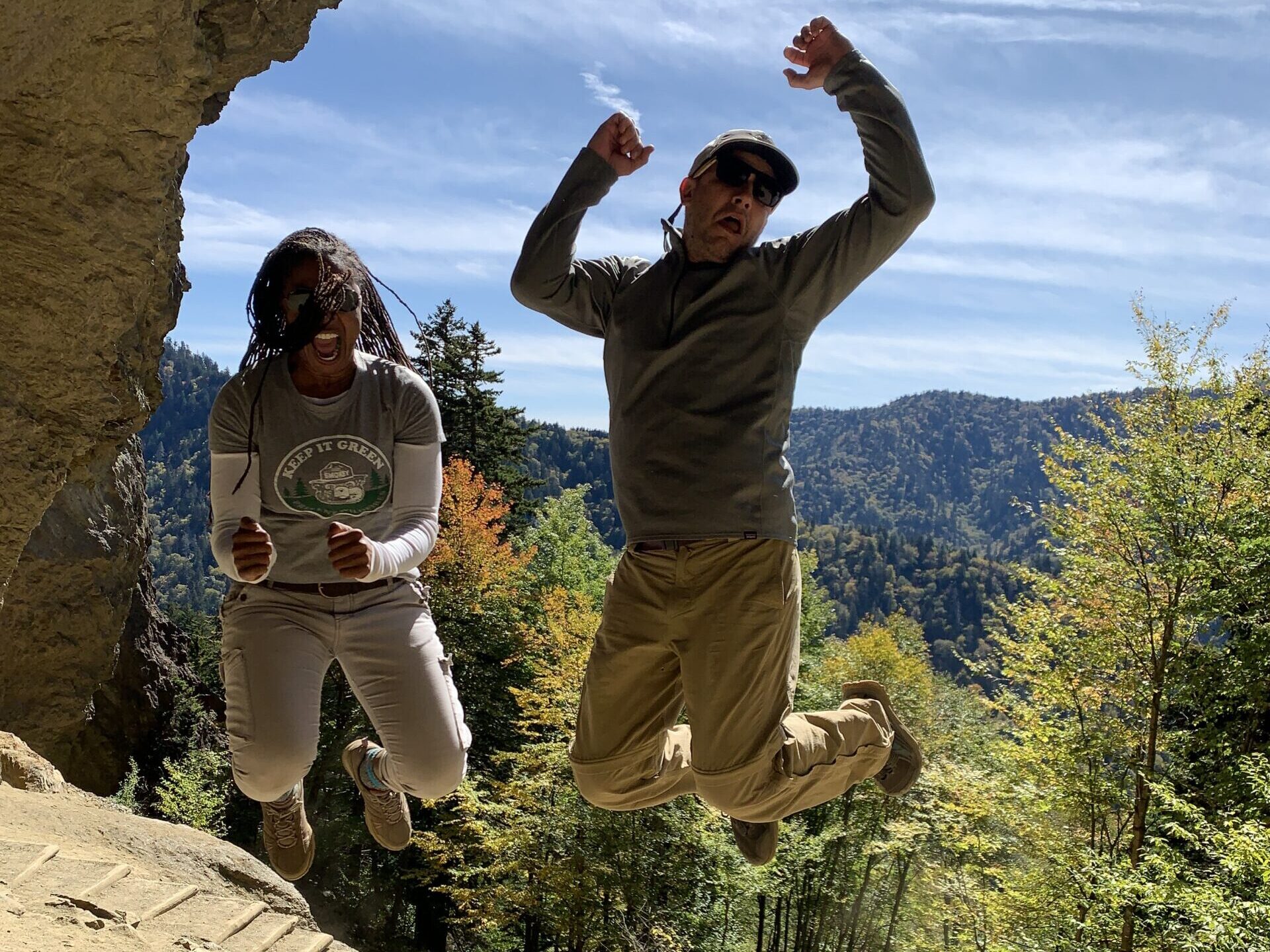 Mike and client jumping for joy!