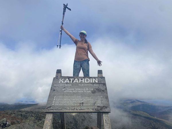 Our Guide, China, on Katahdin.