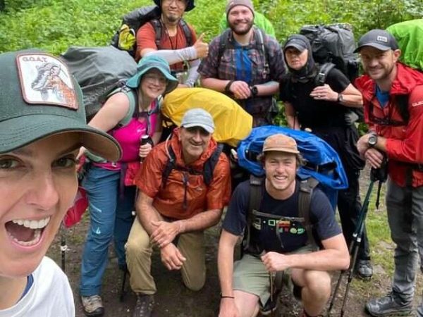 A Walk in the Woods Basecamp Group having fun!