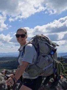 Our guide, Kelly, backpacking